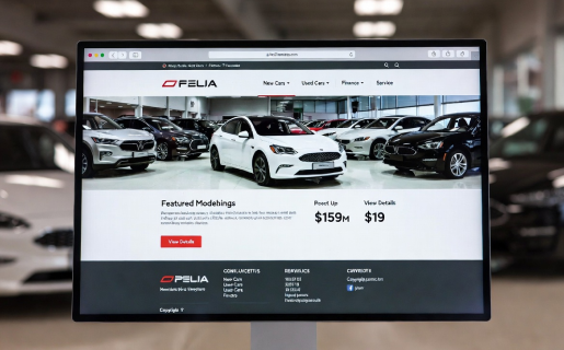 Website for a car dealership