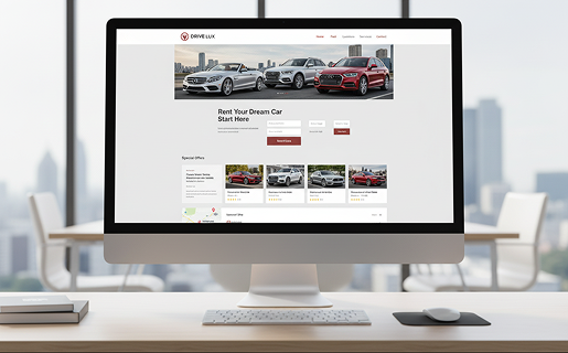 Website for a car rental company