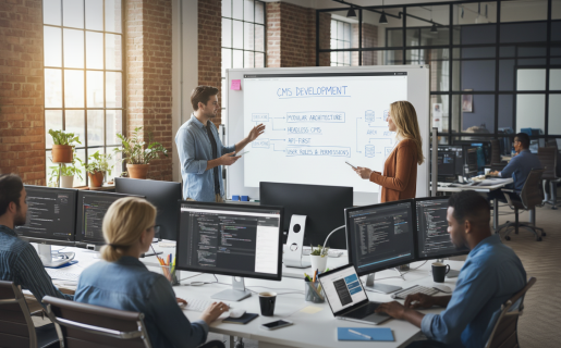 Development of content management systems (CMS)
