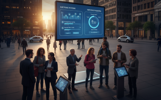 Electronic petition and participatory budgeting systems